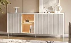Dwie odsłony ryflowanych frontów w meblach LENART Dwie odsłony ryflowanych frontów w meblach LENART