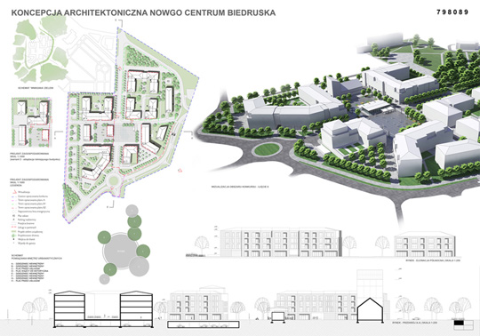 Wyniki konkursu Centrum Biedruska infoArchitekta.pl