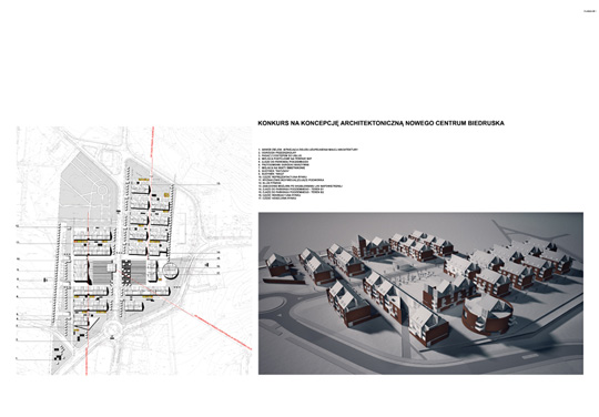 Wyniki konkursu Centrum Biedruska infoArchitekta.pl