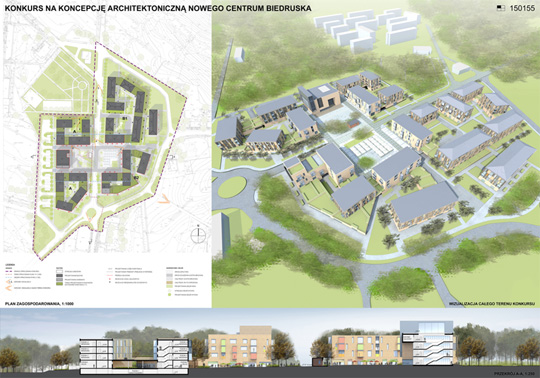 Wyniki konkursu Centrum Biedruska infoArchitekta.pl