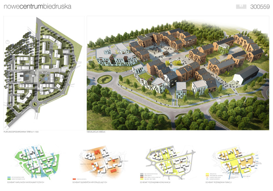 Wyniki konkursu Centrum Biedruska infoArchitekta.pl