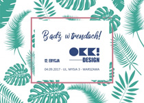 Bądź w trendach – 12. edycja OKK! design już 4 września