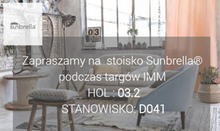 POMYSŁY NA WNĘTRZA Z SUNBRELLA® - 15-21.01.2018 IMM COLOGNE