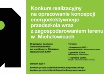 Konkurs na opracowanie koncepcji przedszkola w Michałowicach