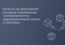 Konkurs na opracowanie koncepcji krajobrazowo-architektonicznej zagospodarowania terenu przy ul. Warszawskiej w Ostrołęce