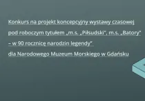 Konkurs na projekt koncepcyjny wystawy w Narodowym Muzeum Morskim w Gdańsku