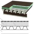 Dach płaski - blacha fałdowa - schemat warstw pliki cad / płyty termoizolacyjne pliki dwg