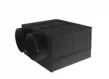 SPIDERvent - Kolektor F6/2x125B/160D z ramą dystansową (filigran), bocznymi króćcami przyłączeniowymi 2x125mm i wyjściem dolnym 160mm pliki dwg, stp